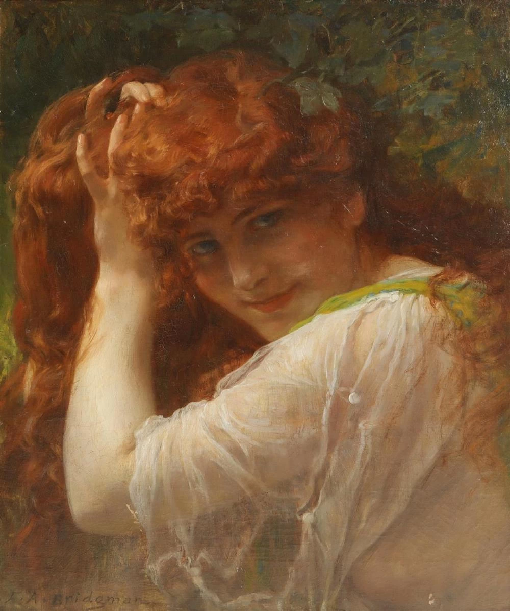 Ritratto di una donna dai capelli rossi